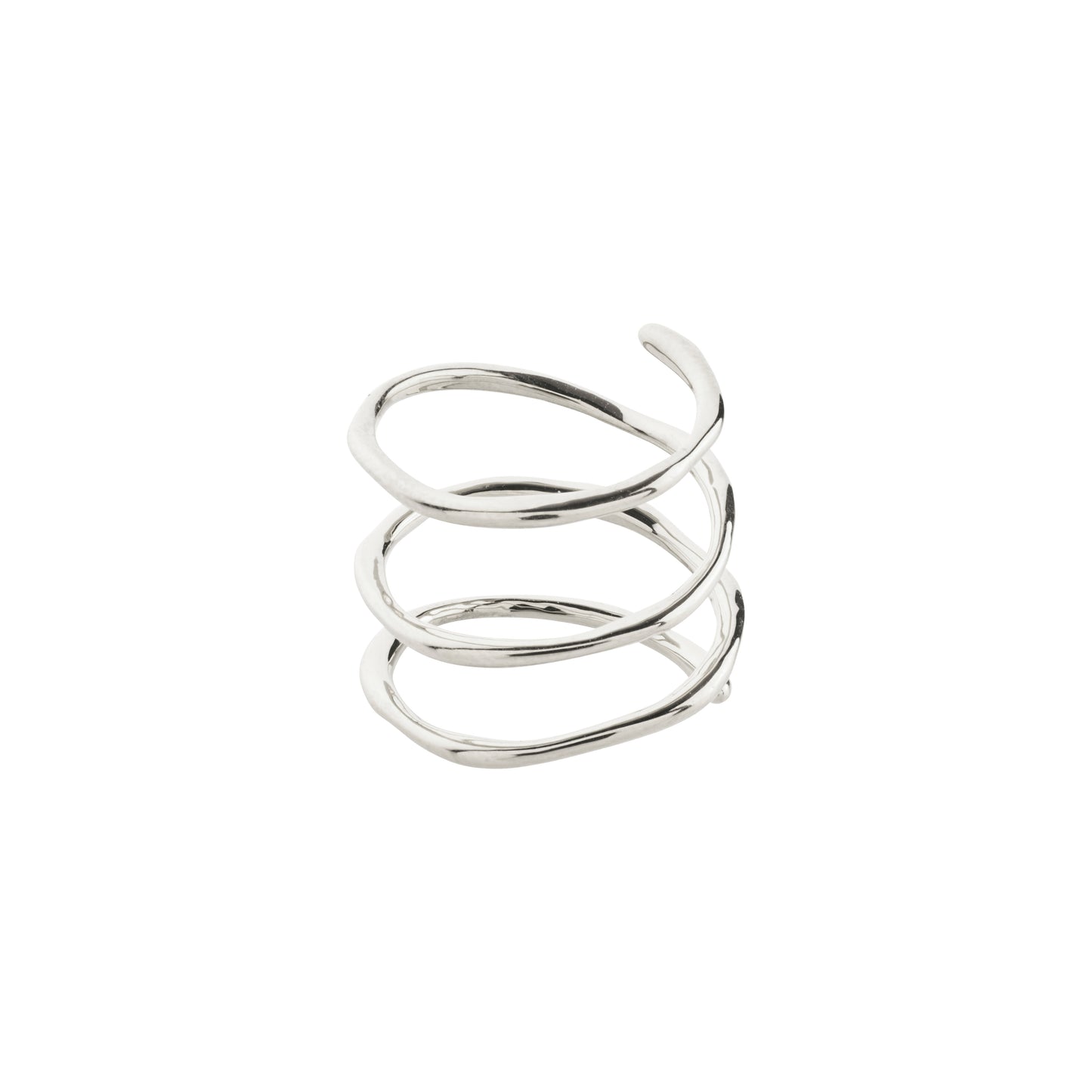 GIANNA spiral toe ring silver-plated