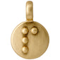 CHARM coin pendant P gold-plated