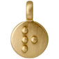 CHARM coin vedhæng R, guldbelagt
