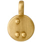 CHARM coin pendant U gold-plated
