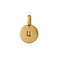 CHARM coin pendant U gold-plated
