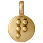 CHARM coin pendant Q gold-plated