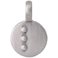 CHARM coin vedhæng L, sølvbelagt