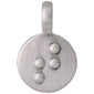 CHARM coin pendant T silver-plated