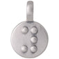 CHARM coin pendant Y silver-plated