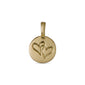 CHARM recycled love pendant gold-plated