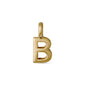 CHARM B pendant, gold-plated