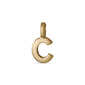 CHARM C pendant, gold-plated