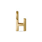 Gold-plated CHARM H pendant, polished and elegant, perfect for personalizing your jewelry collection with a subtle, bespoke touch.