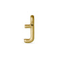 CHARM J pendant, gold-plated