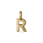 CHARM R pendant, gold-plated