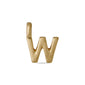 CHARM W pendant, gold-plated