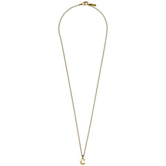 CHARM necklace with C pendant, gold-plated