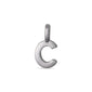 CHARM C pendant, silver-plated