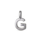 CHARM G pendant, silver-plated