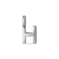 CHARM H pendant, silver-plated