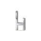 Silver-plated CHARM H pendant on white background, ideal for personalizing jewellery. Perfect for layering or wearing solo, reflecting Pilgrim's Scandinavian style.