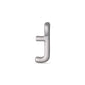 CHARM J pendant, silver-plated