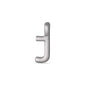 Silver-plated CHARM J pendant, ideal for personalization. Features a sleek, metallic design, perfect for adding a bespoke touch to your jewellery collection.