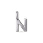 Silver-plated CHARM N pendant, perfect for personalization. Ideal for wearing solo or combining with other letters to create a bespoke jewellery piece.
