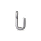 Silver CHARM U pendant, silver-plated, U-shaped metal piece for personalization, ideal for creating bespoke jewellery combinations. Perfect for adding a personal touch to accessories.