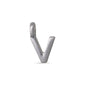 CHARM V pendant, silver-plated