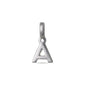 CHARM Å pendant, silver-plated, displayed on a white background. This personalized jewellery piece adds a bespoke touch, ideal for stylish, trendsetting individuals.