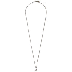 CHARM halsband med A hänge, silverpläterad
