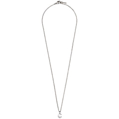 CHARM necklace with C pendant, silver-plated