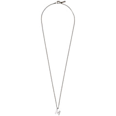 CHARM Halskette mit M Anhänger, versilbert