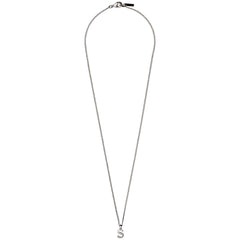 CHARM necklace with S pendant, silver-plated