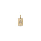 CHARM crystal A pendant, gold-plated