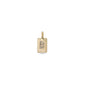 Gold-plated CHARM crystal B pendant featuring a minimalist design with sparkling stones, perfect for personal expression on bracelets or necklaces.