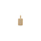 CHARM crystal C pendant, gold-plated