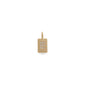 Gold-plated CHARM crystal E pendant featuring a minimalist design with diamond accents, ideal for personal expression and layering with other Pilgrim jewelry pieces.