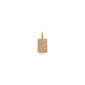 Gold-plated CHARM crystal H pendant with diamond accents, minimalist design symbolizing personal significance, perfect for bracelets or necklaces, embodying Pilgrim’s Scandinavian craftsmanship.