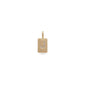 Gold-plated CHARM crystal J pendant with diamonds, featuring a minimalist design, perfect for personalization on bracelets or necklaces.