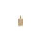 Gold-plated CHARM crystal K pendant featuring a minimalist design with diamond accents, perfect for personal expression on bracelets or necklaces.