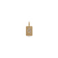 CHARM crystal Q pendant, gold-plated