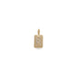 CHARM crystal R pendant, gold-plated