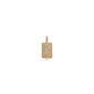 Gold-plated CHARM crystal X pendant with sparkling crystals, featuring a minimalist satin matt surface, suitable for bracelets or necklaces.
