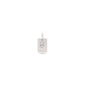 CHARM crystal B pendant, silver-plated