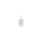 CHARM crystal C pendant, silver-plated