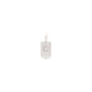 Silver-plated CHARM crystal C pendant, featuring a minimalist design with sparkling crystals, perfect for personal expression on bracelets or necklaces.