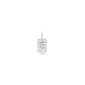 CHARM crystal E pendant, silver-plated