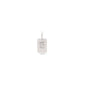 Silver-plated pendant with a crystal E, featuring a satin matt finish. Ideal for bracelets or necklaces, reflecting Pilgrim's inclusive and trendy Scandinavian design.