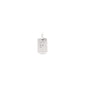 CHARM crystal F pendant, silver-plated