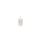 Silver-plated CHARM crystal H pendant with sparkling crystals, minimalistic design, perfect for layering on bracelets or necklaces.