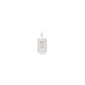 CHARM crystal I pendant, silver-plated