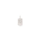 CHARM crystal K pendant, silver-plated